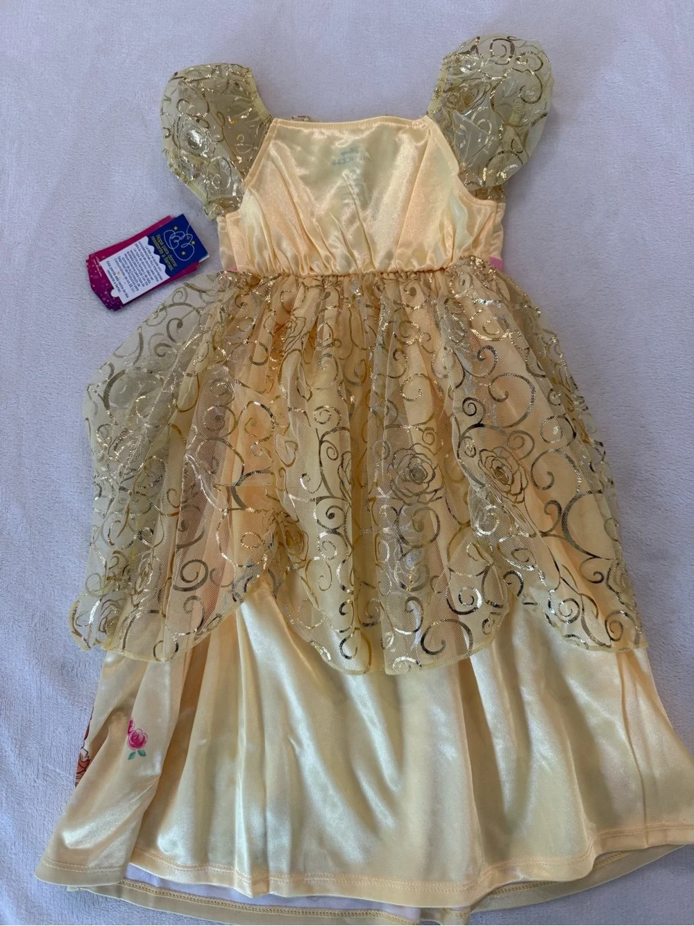Disney Princess Belle Toddler Girls Fantasy Nightgown Sizes 2T NEW - Picture 3 of 3